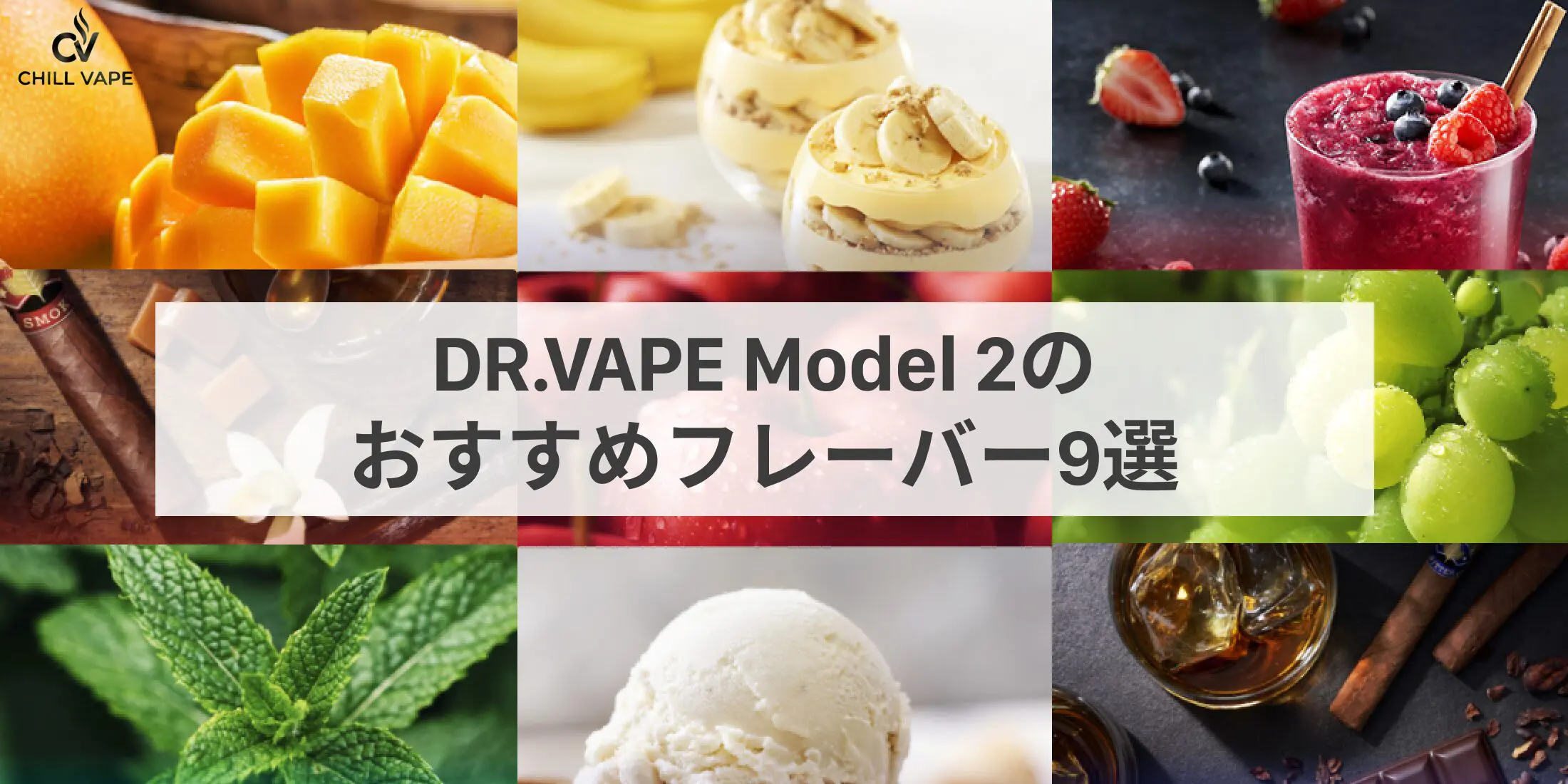 DR.VAPE（ドクターベイプ）Model 2のおすすめフレーバーカートリッジ 